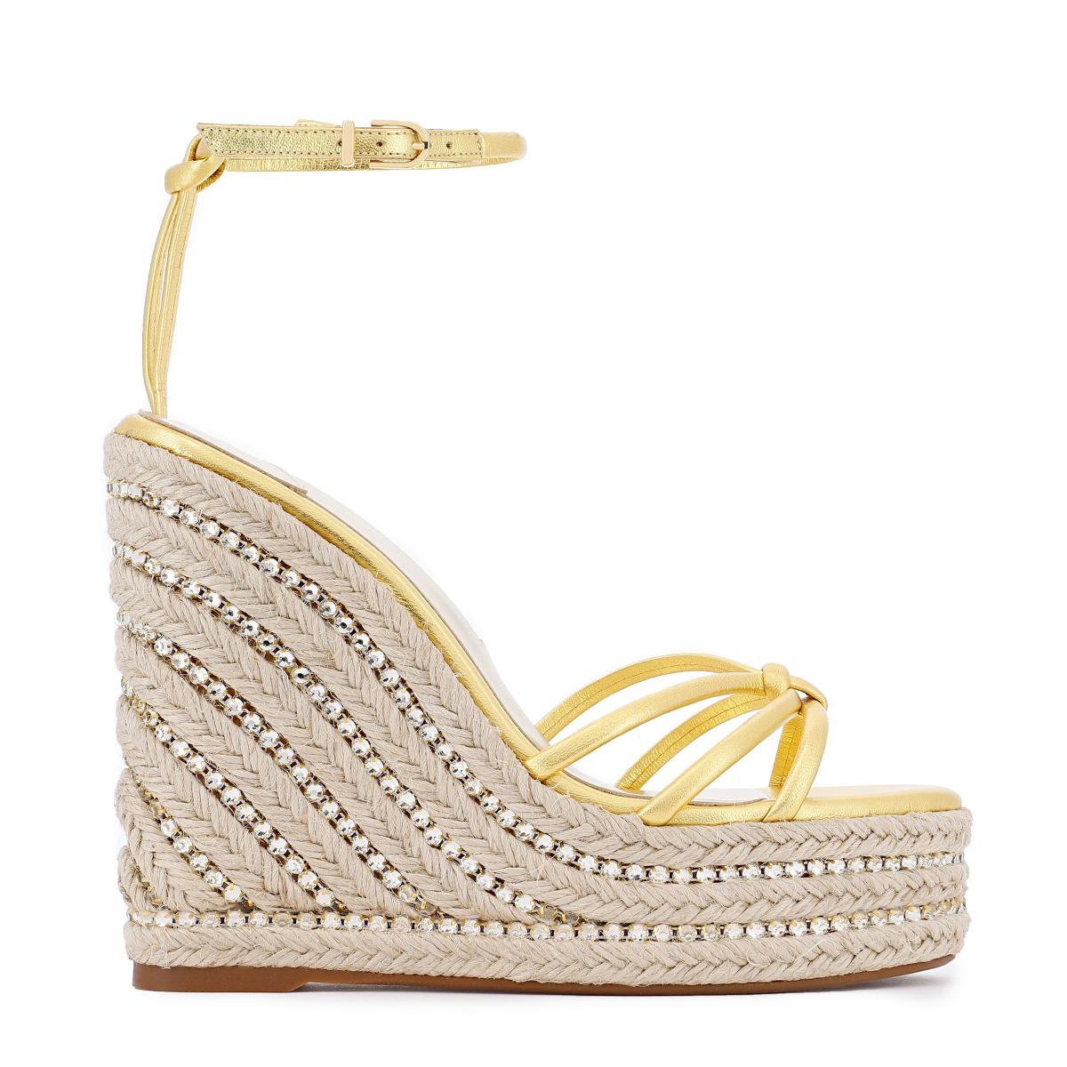 Alina Espadrille Crystal Gold | Sophia Webster