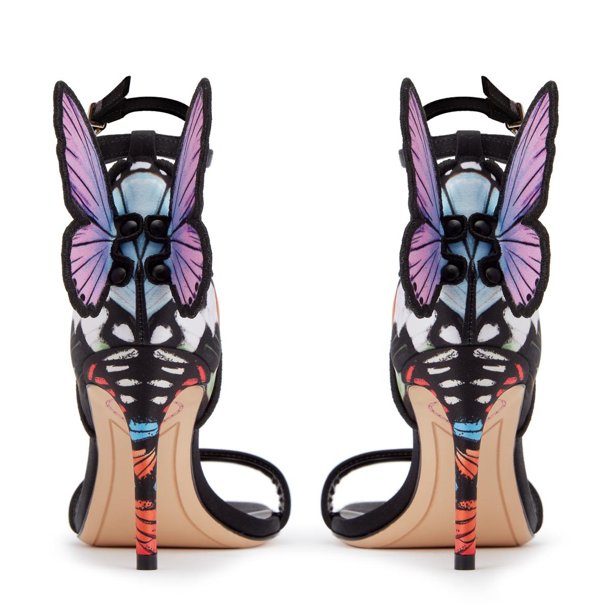 Chiara Embroidery Mid Sandal Midnight Butterfly