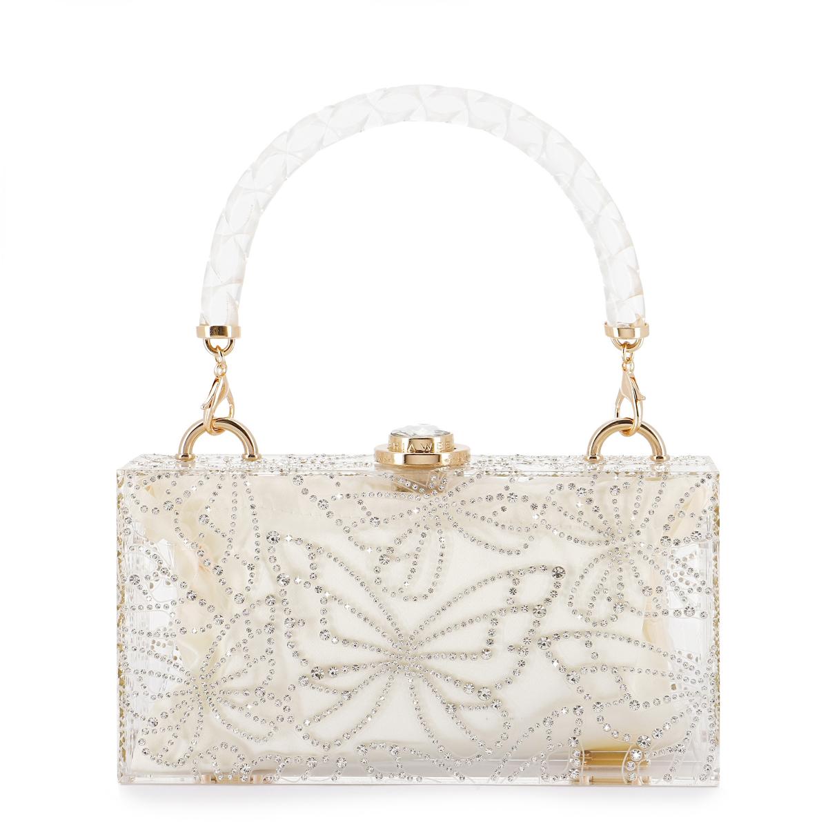 Cleo Box Bag Crystal | Sophia Webster