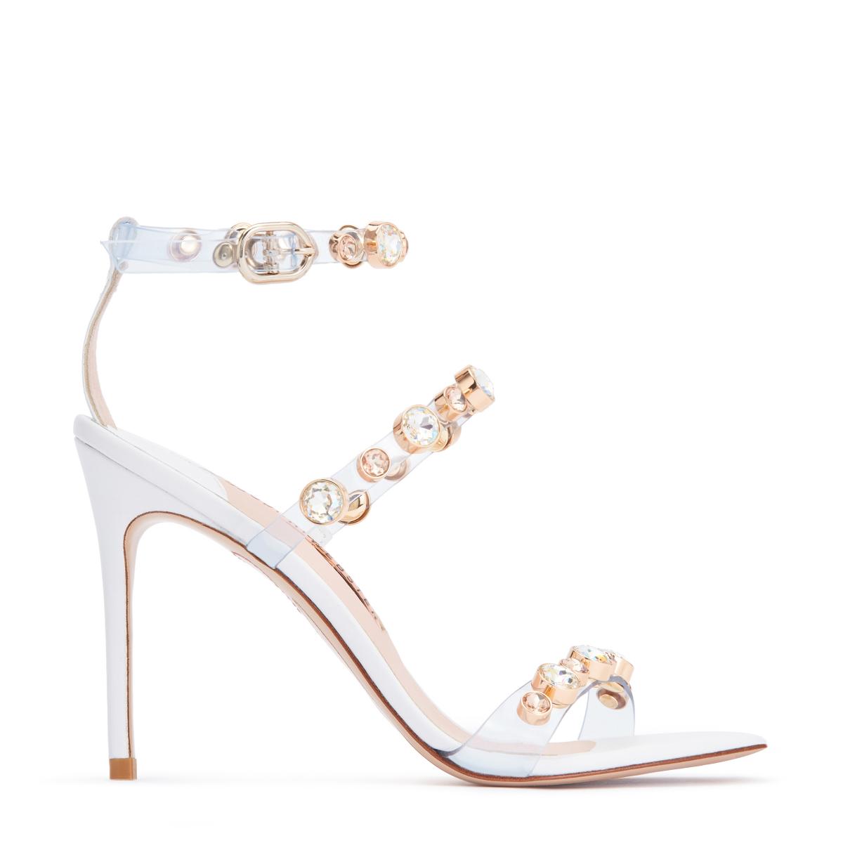 Rosalind Gem Sandal White | Sophia Webster