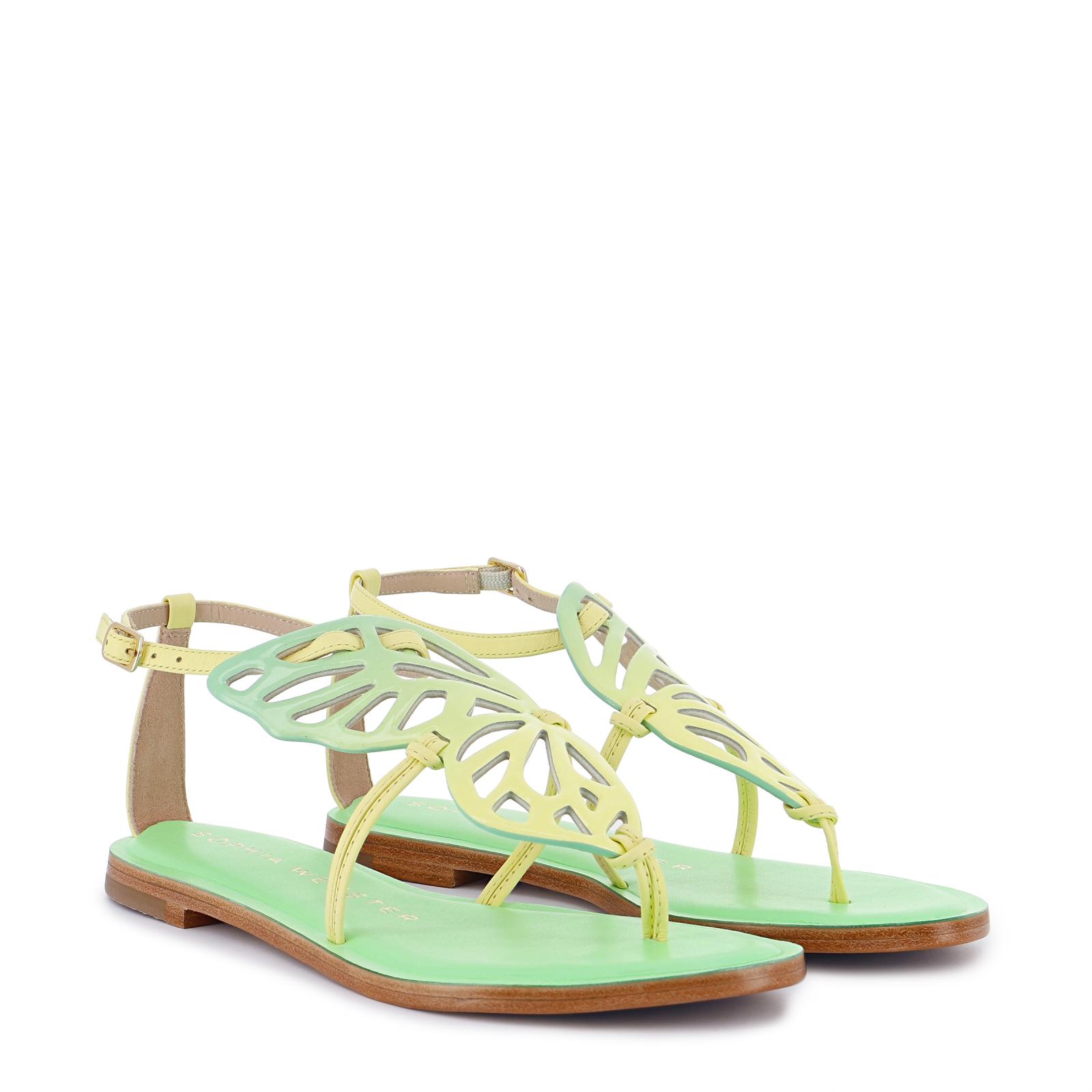 希少　正規品　Sophia Websterバタフライ　ラバーサンダル　24cm Butterfly Flat Sandal Lime | Sophia Webster