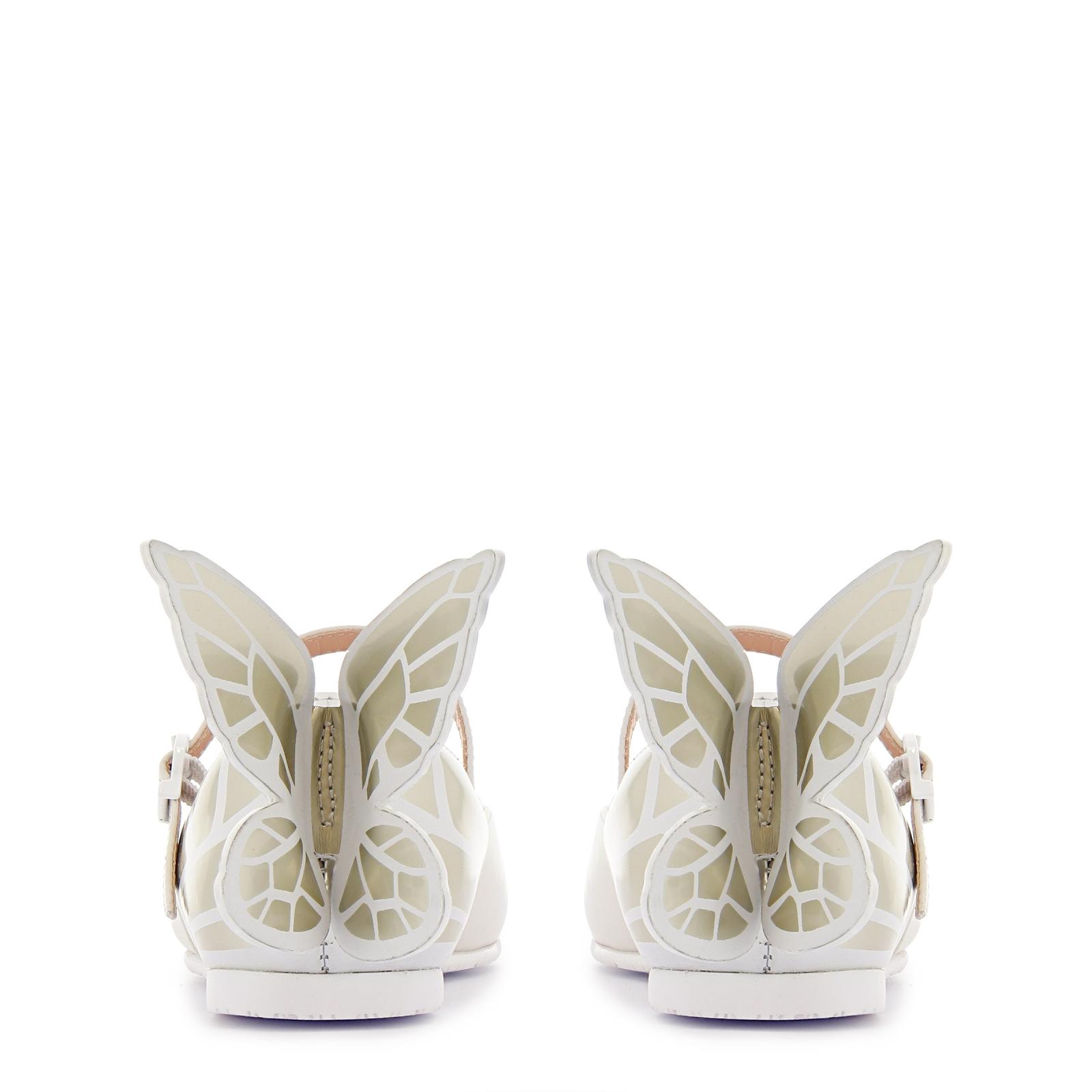 SOPHIA WEBSTER フラットシューズ Chiara Flat Mini Ivory | Designer Kids Shoes | Sophia