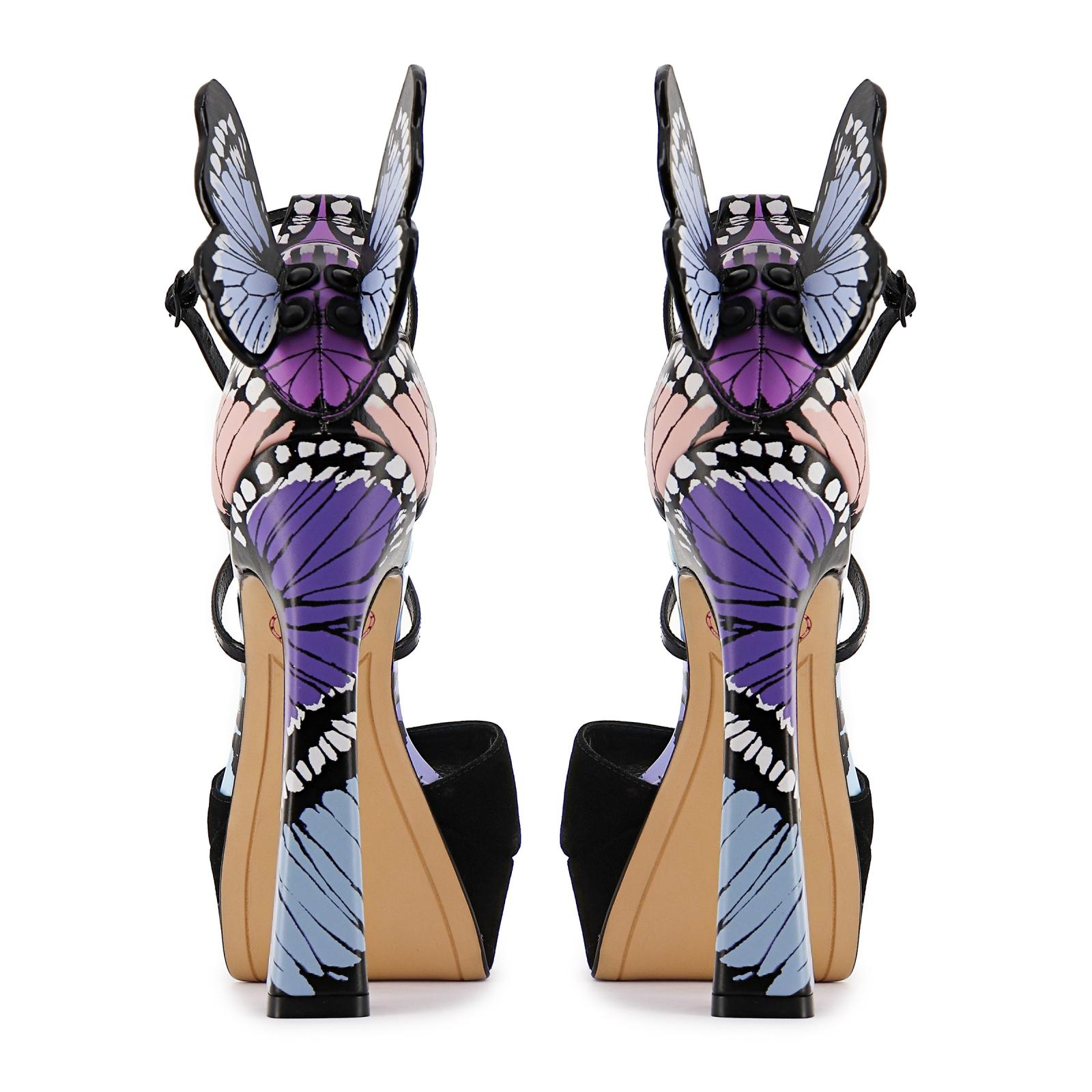 Chiara Platform Sandal Black & Pastel | Sophia Webster