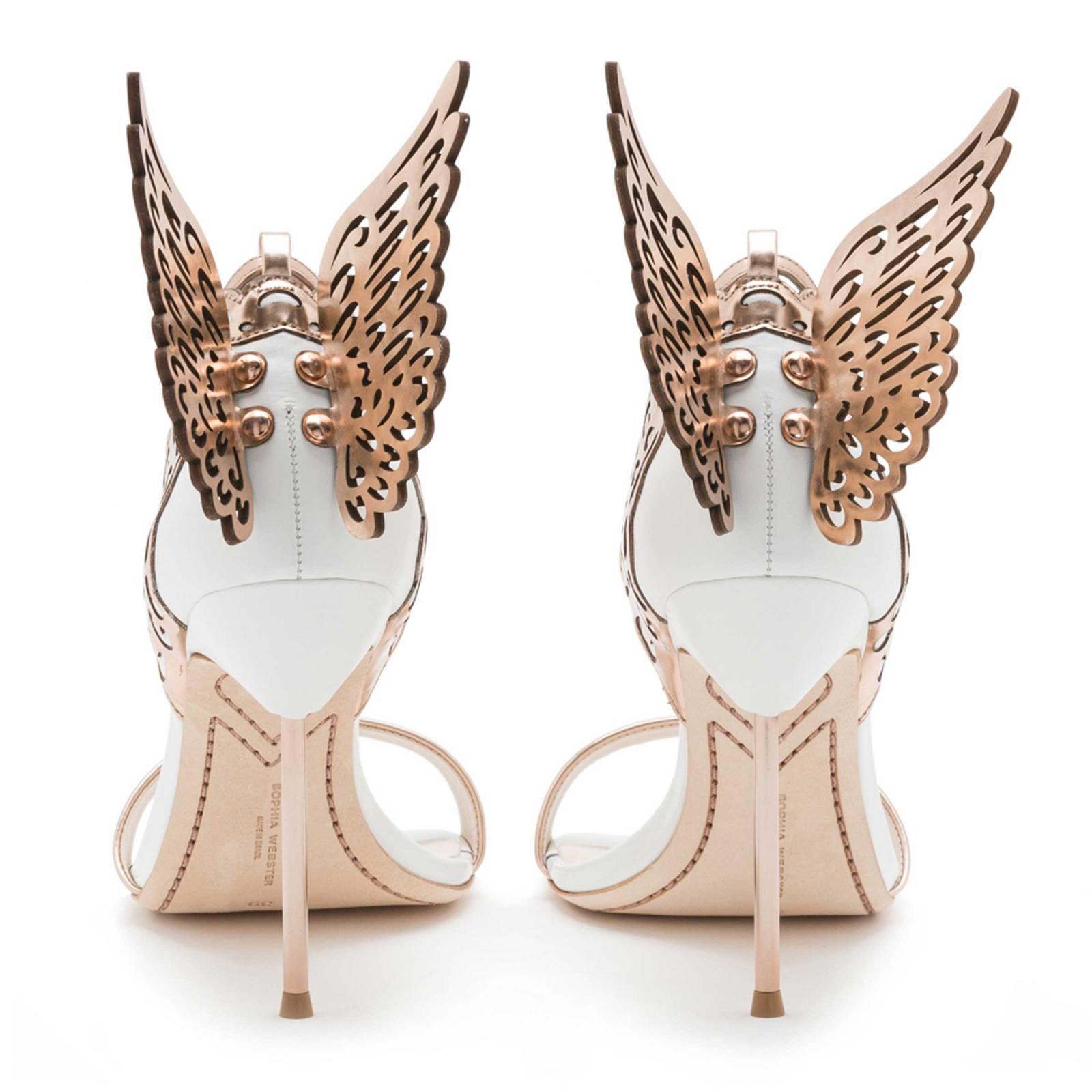 Evangeline White and Rose Gold Sophia Webster