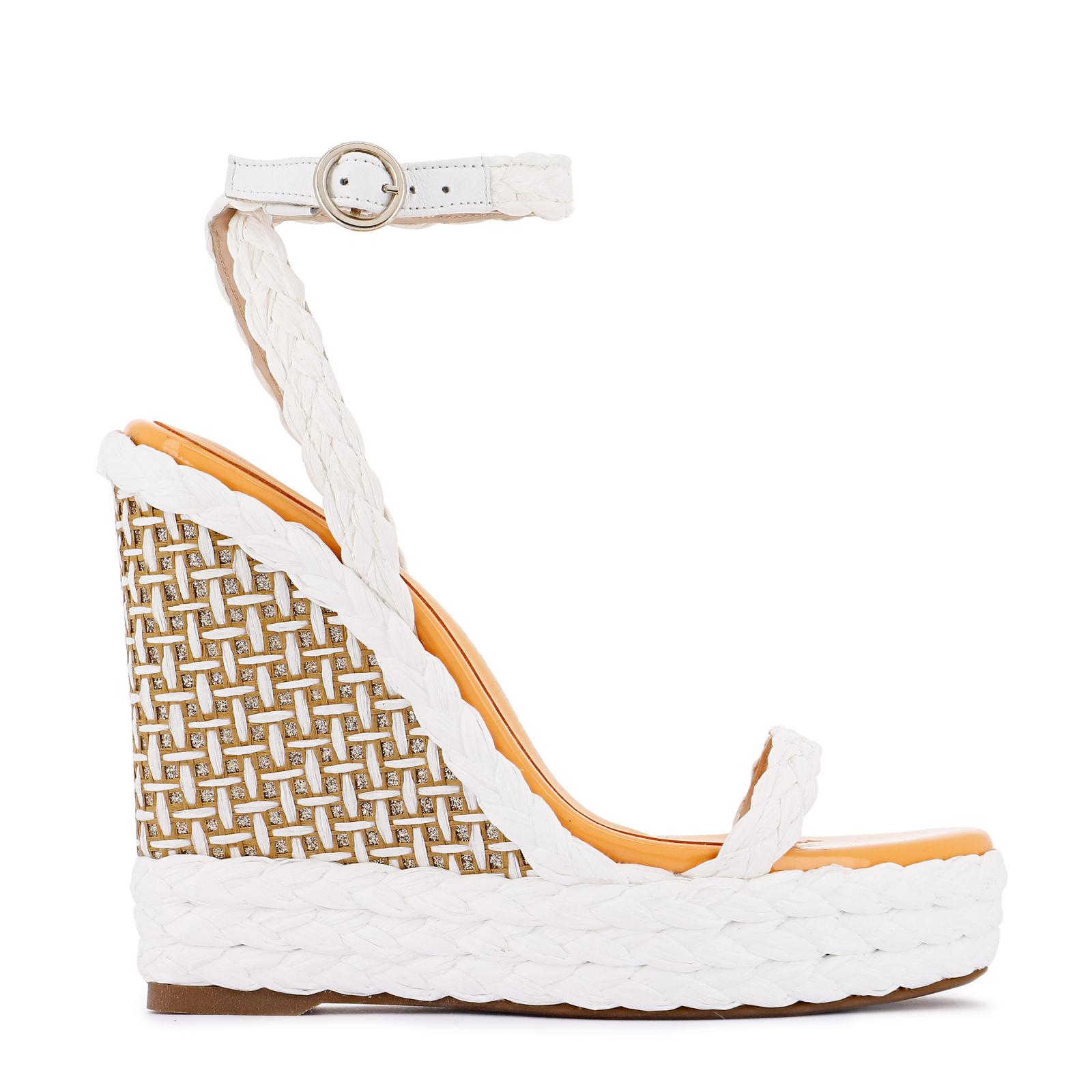 Miranda Espadrille White Raffia | Sophia Webster