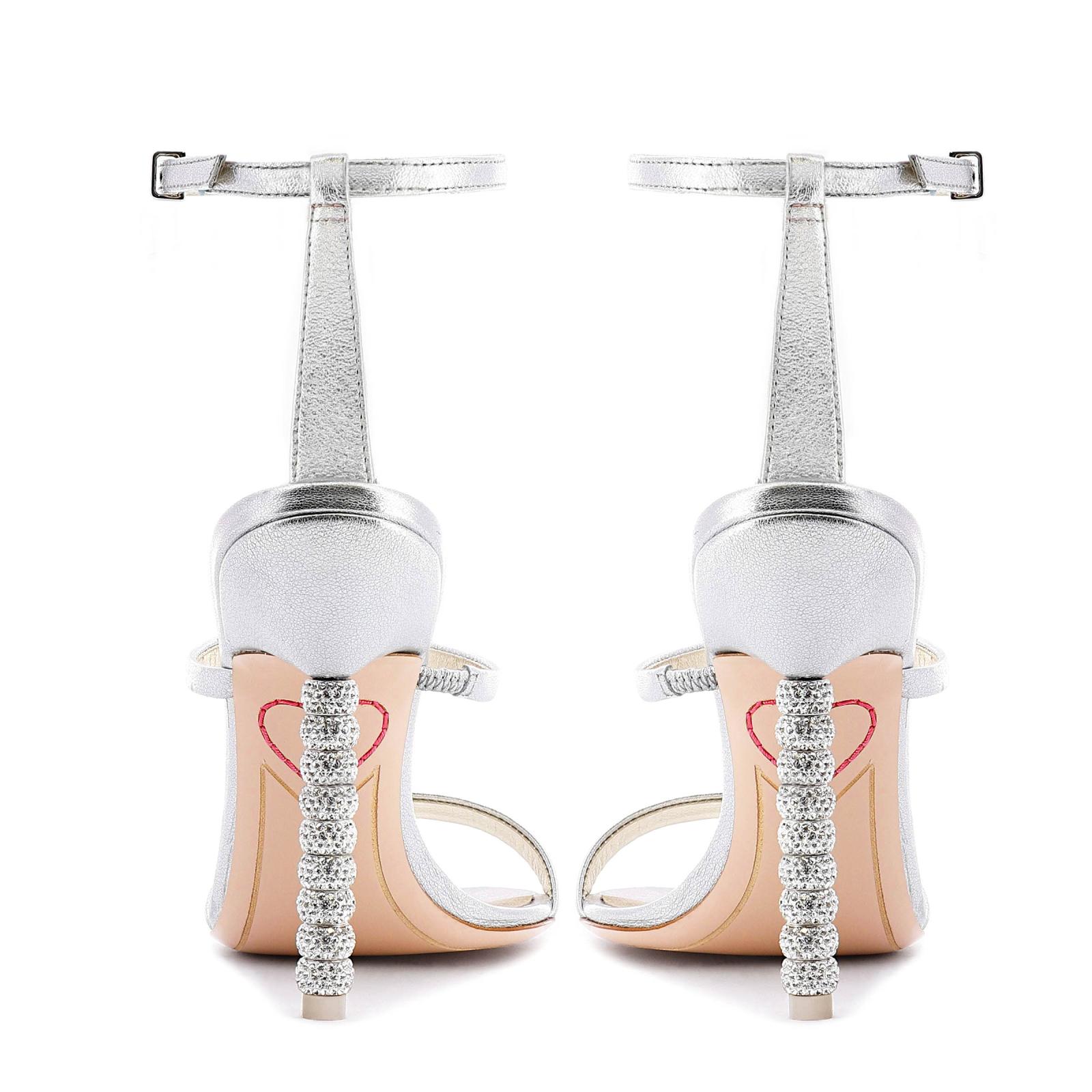 Rosalind Crystal Sandal Silver | Sophia Webster