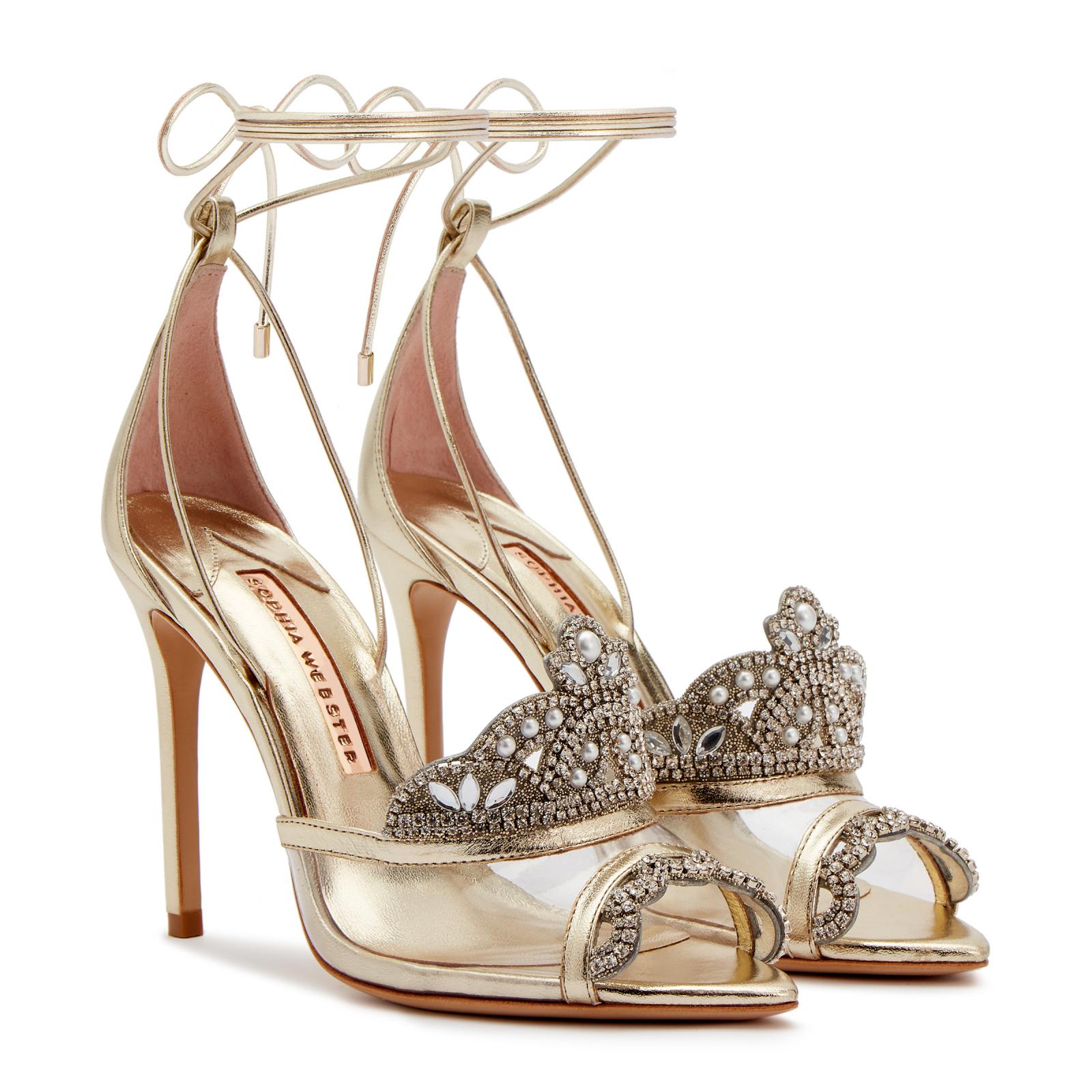 Royalty Glass Sandal Champagne | Sophia Webster