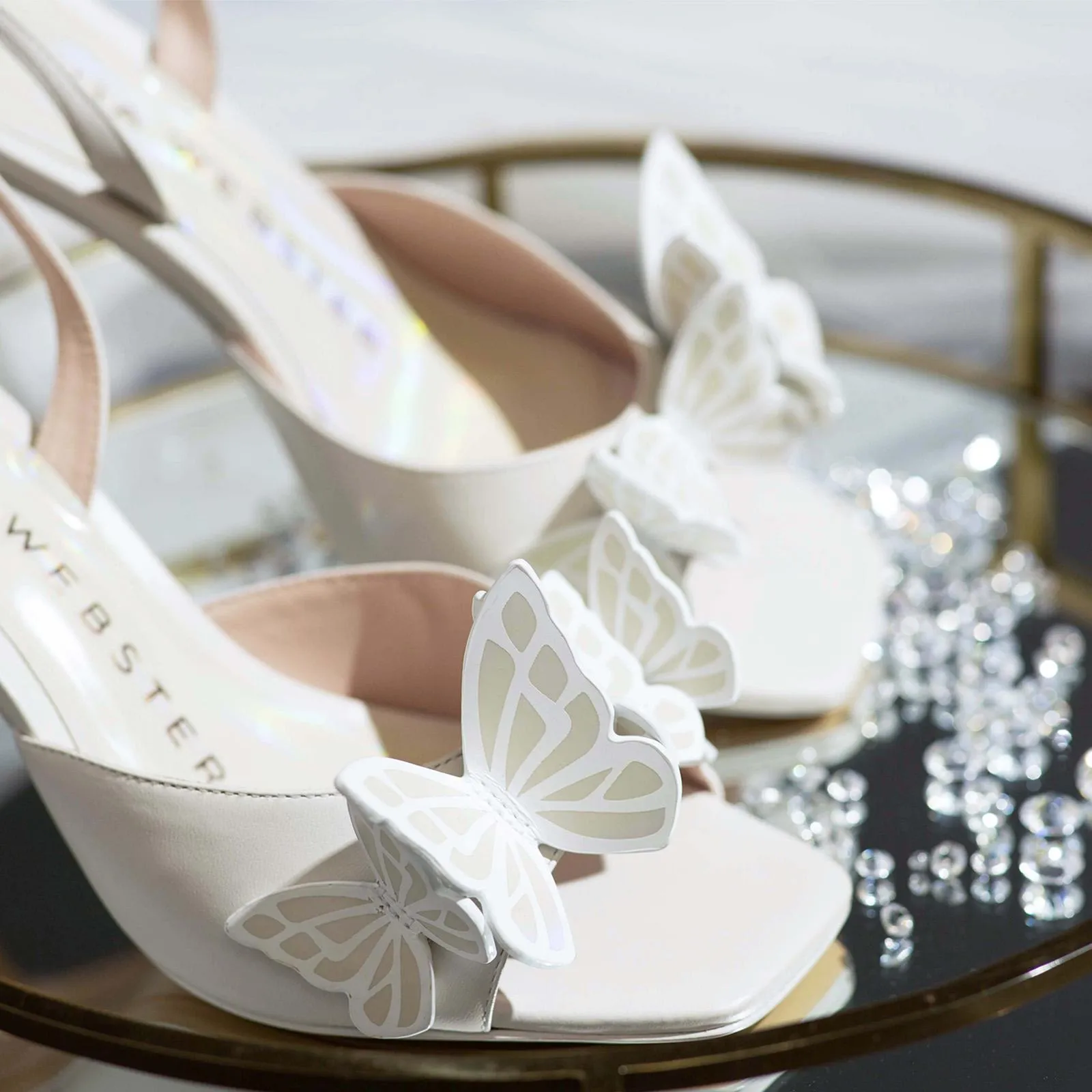 Vanessa Mid Sandal Ivory & Pearl | Sophia Webster