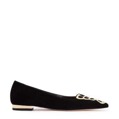 Butterfly Flat Black & Gold | Sophia Webster