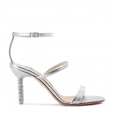 Rosalind Crystal Mid Sandal Silver | Sophia Webster