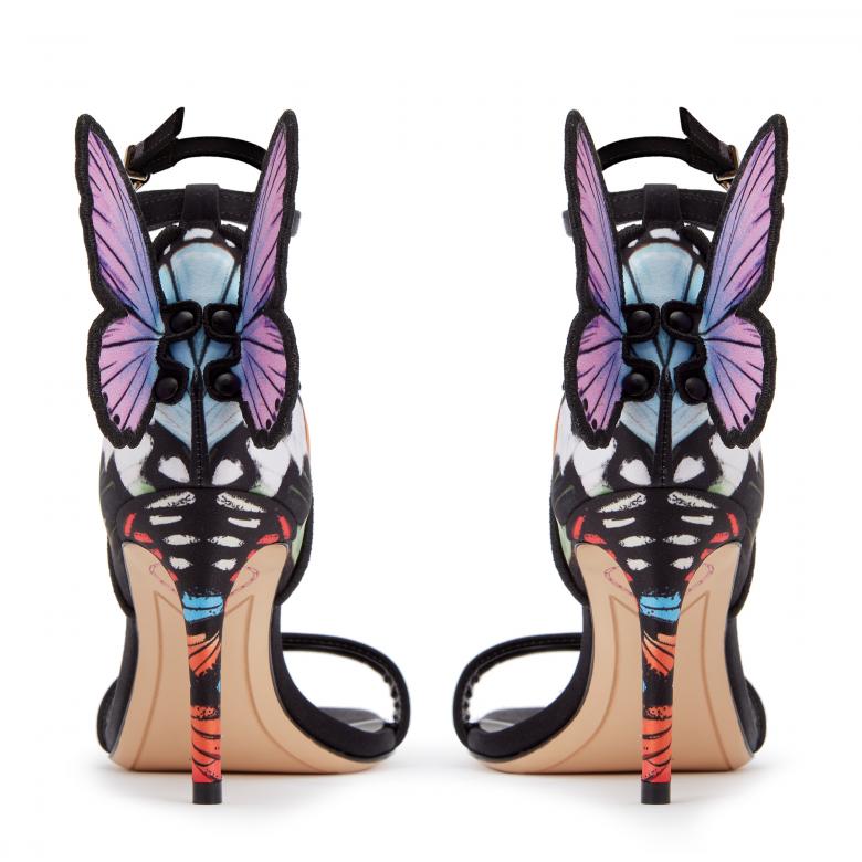 Chiara Embroidery Mid Sandal Midnight Butterfly