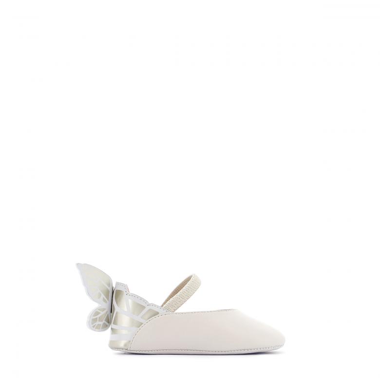 Chiara Flat Baby White Luxury Designer Baby Shoes Sophia Webster Butterfly Shoes