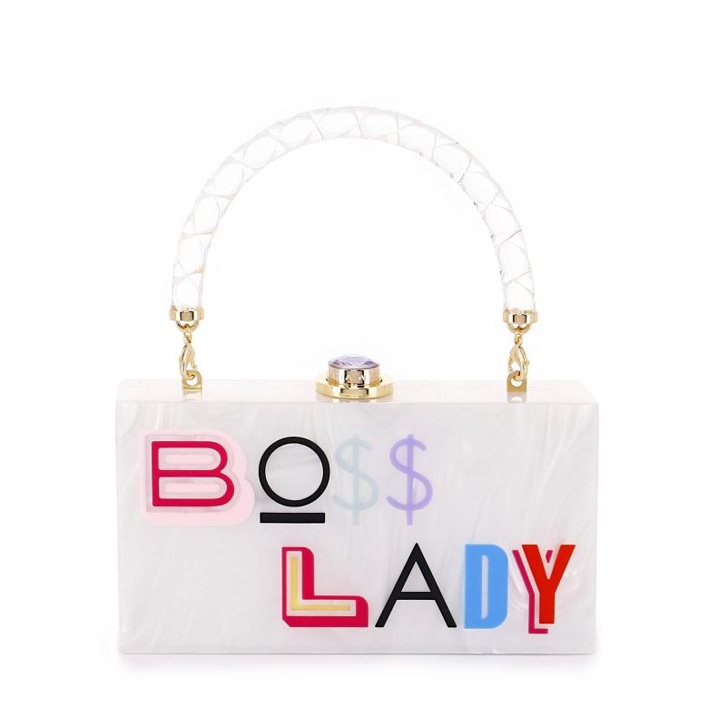 Cleo Boss Lady White & Multi | Sophia Webster