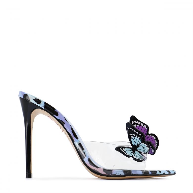 Vanessa Mule Black & Multi Pastel | Sophia Webster